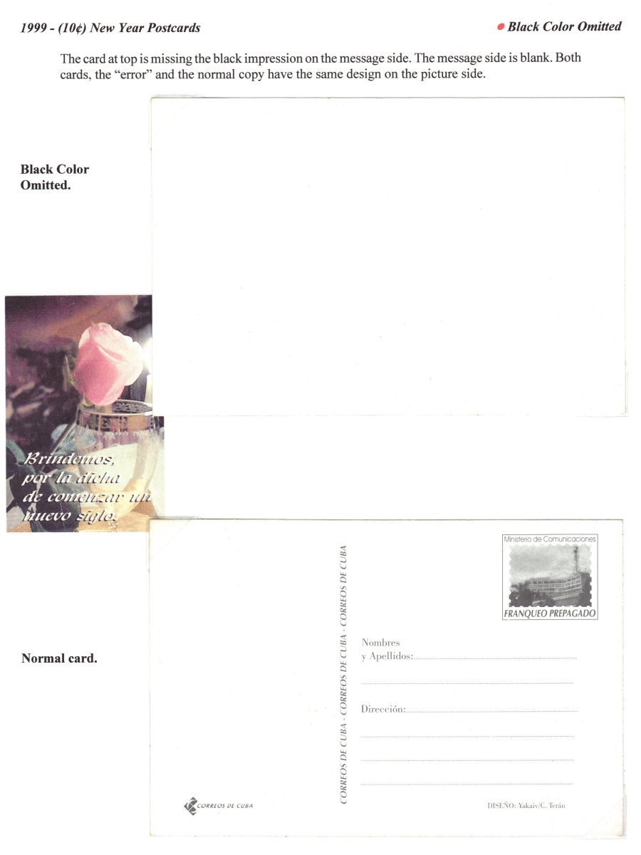 Cabrera Aerogram Error Exhibit