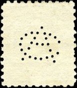 CA monogram reverse perfin