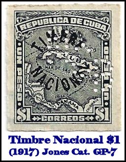 Timbre Nacional 1 peso