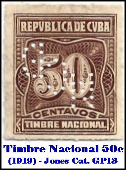 Timbre Nacional 50 centavos