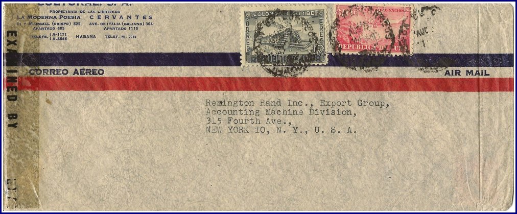 1944 RVCo Perfin Cover