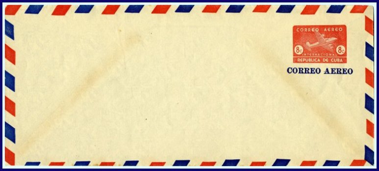 1949 - 8 centavos 241 x 105 mm airmail