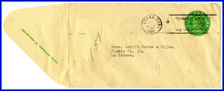 1949 - 1 centavo Used to Havana