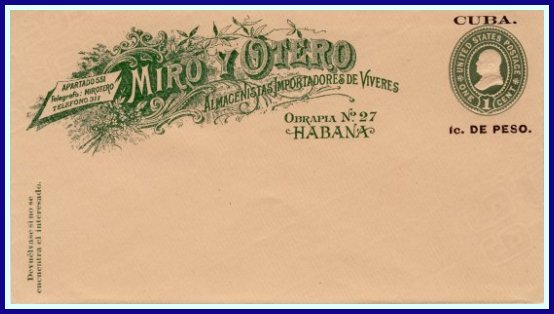 1899 - 1 centavo Franklin, Type II Miro y Otero cc