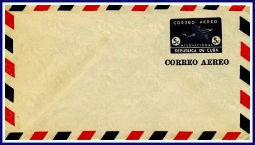 1949 - 5 centavos blue on white airmail