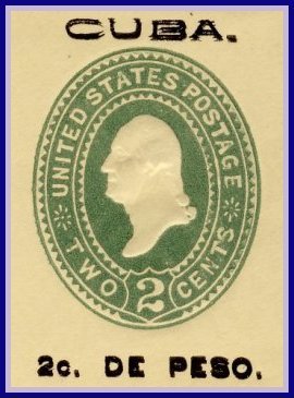 1899 — 2¢ Washington, Type I Detail - Double Overprint
