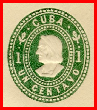 1902 - 1 centavo Columbus Detail