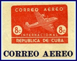 1949 - 8 centavos airmail indicium