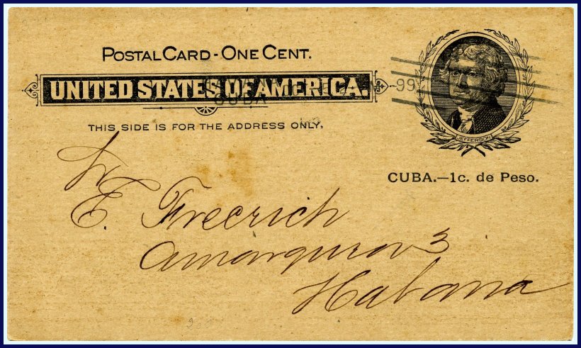 1c overprint for Cuba
