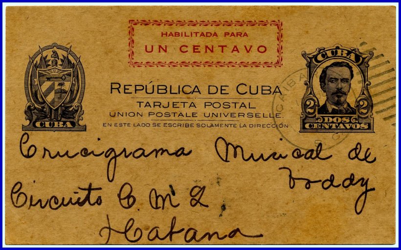 1944 Overprint Used to Havana