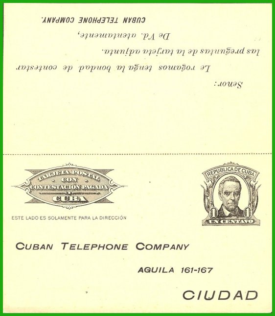 Edifil 71 Pre-Printed Reverse - Response Card