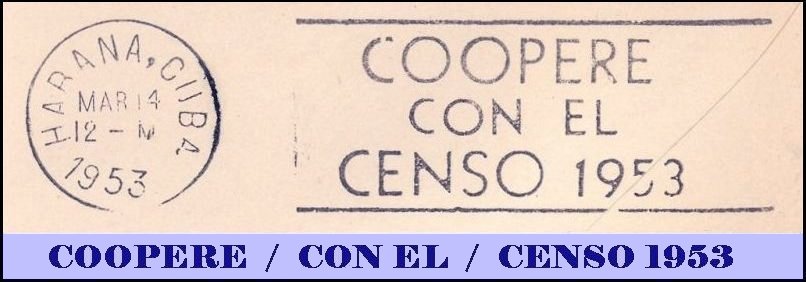 COOPERE / CON EL / CENSO 1953