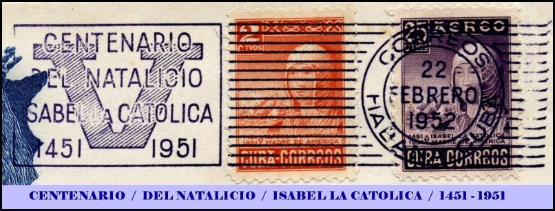 CENTENARIO / DEL NATALICIO / ISABEL LA CATOLICA / 1451-1951